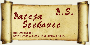 Mateja Steković vizit kartica